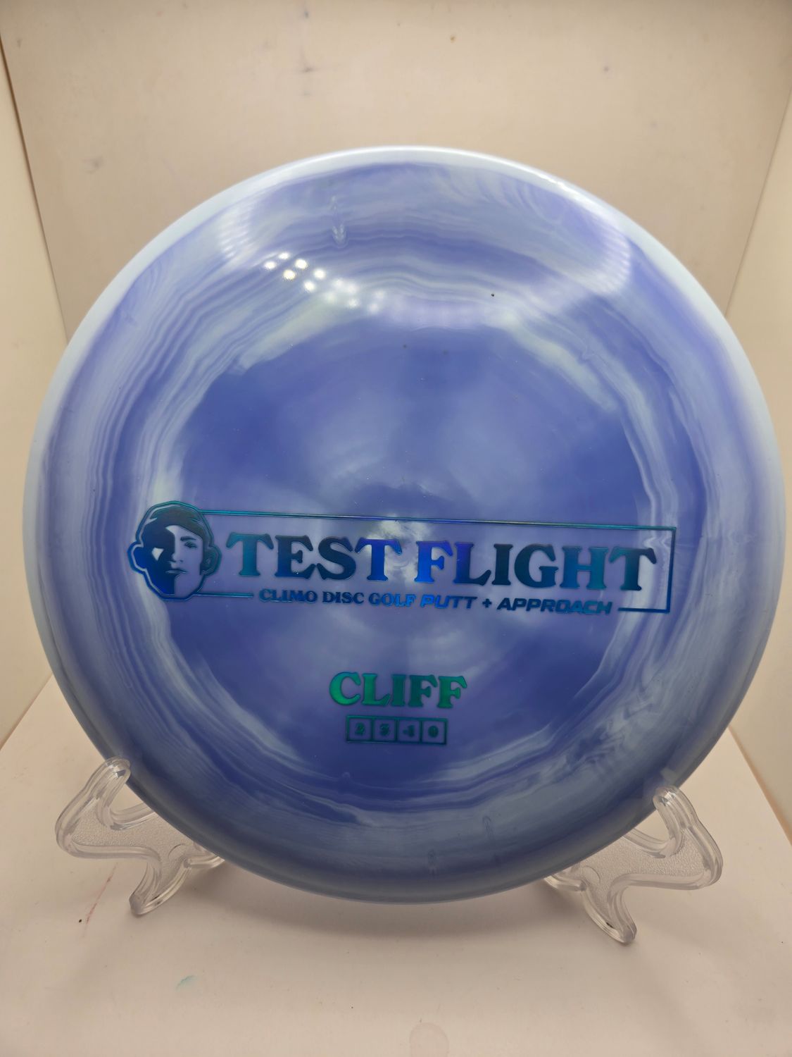 Climo Discs Test Flight Cliff Signature Line Purple Swirly 175g