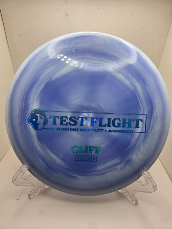 Climo Discs Test Flight Cliff Signature Line Purple Swirly 175g