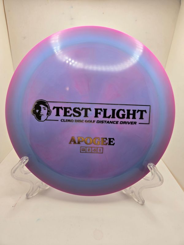 Climo Discs Test Flight Apogee  Signature Line Light Blue/Pink 174g