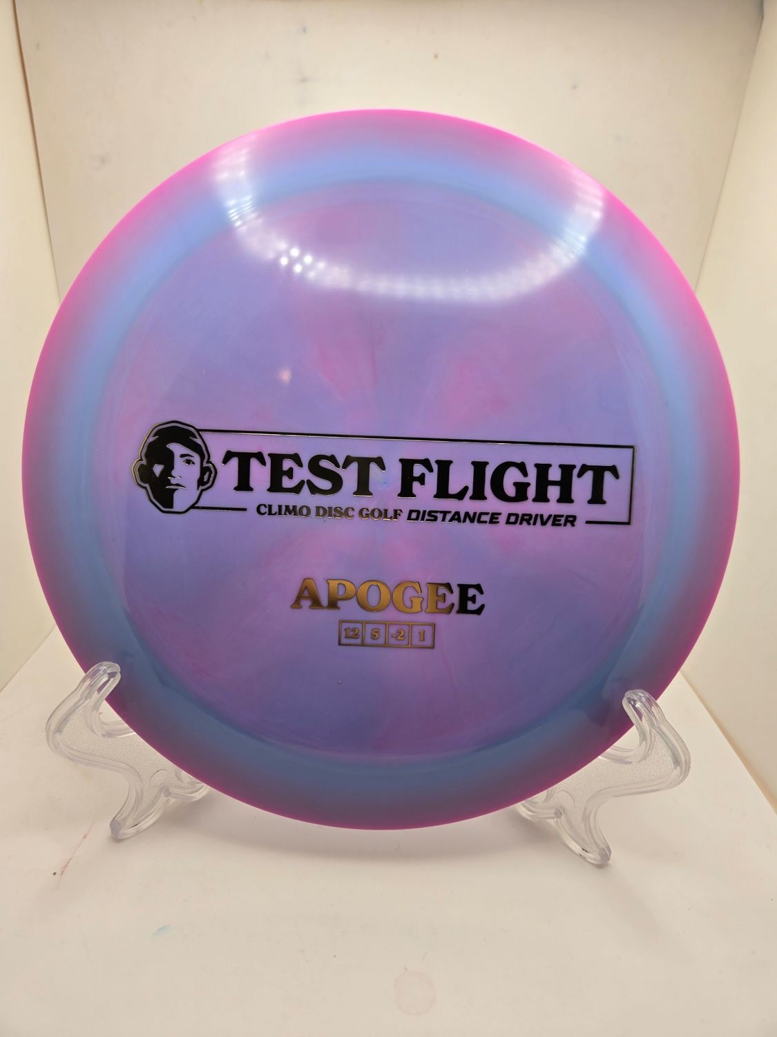 Climo Discs Test Flight Apogee  Signature Line Light Blue/Pink 174g
