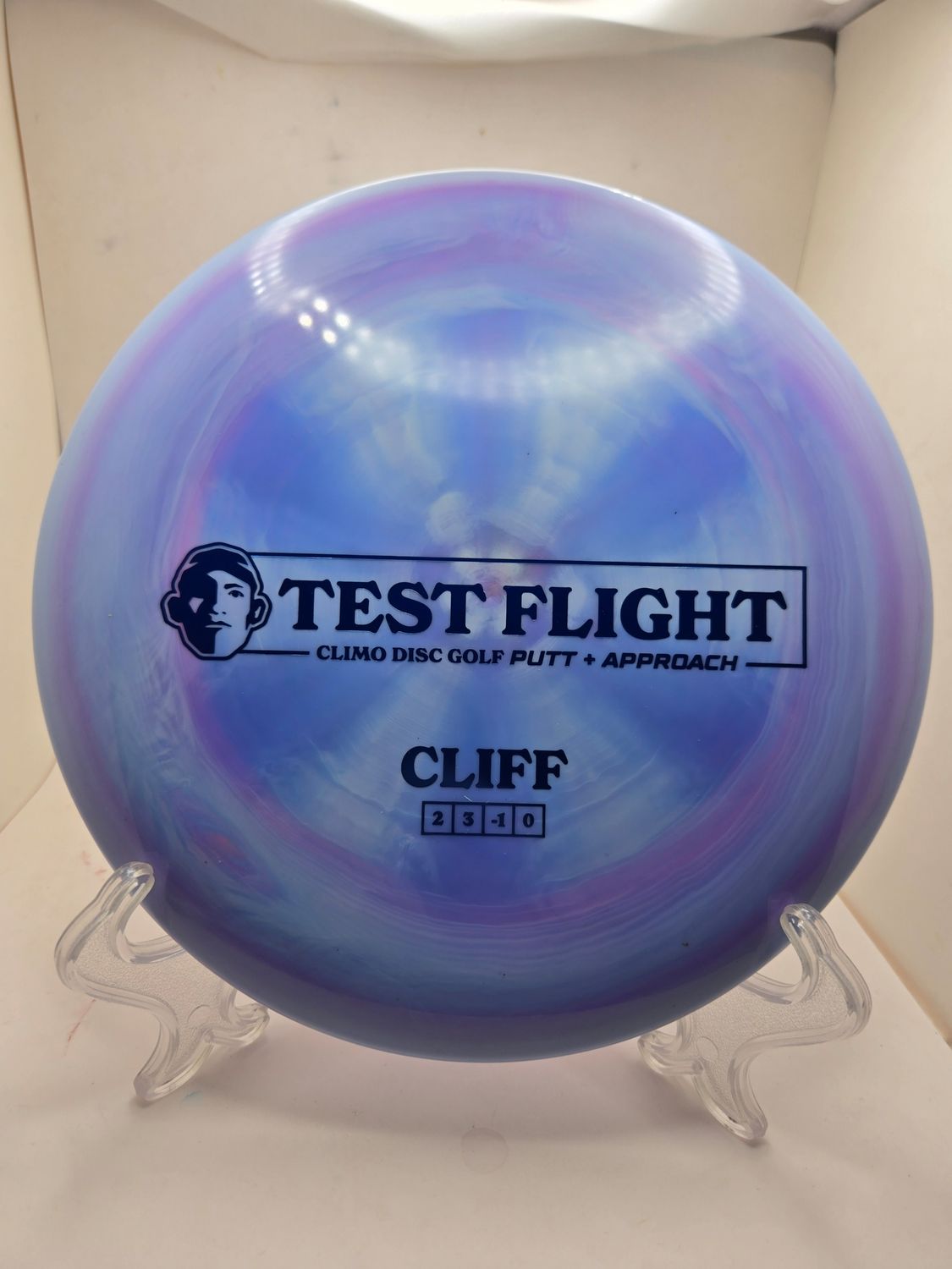 Climo Discs Test Flight Cliff Signature Purple/Pink Swirly 175g