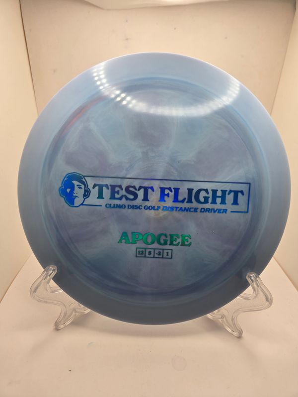 Climo Discs Test Flight Apogee  Signature Line Light Blue Swirly 174g