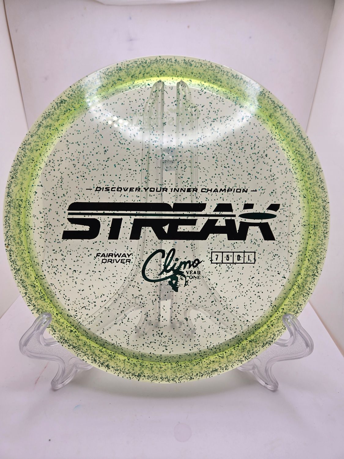 Climo Discs Streak Victory Sparkle Green 171g