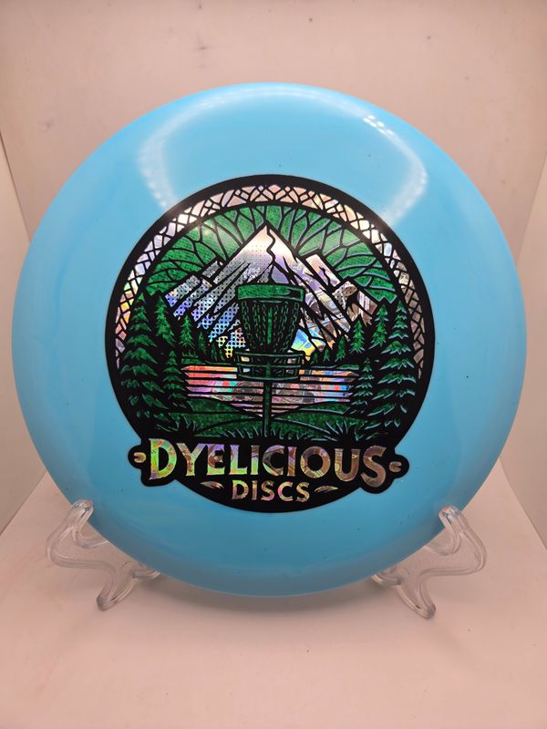 Innova Discs Triple Foil 1 of 1 Dyelicious Discs Stamped Star Fox Blue with Green Sparkle Background and Money Stamp 180g