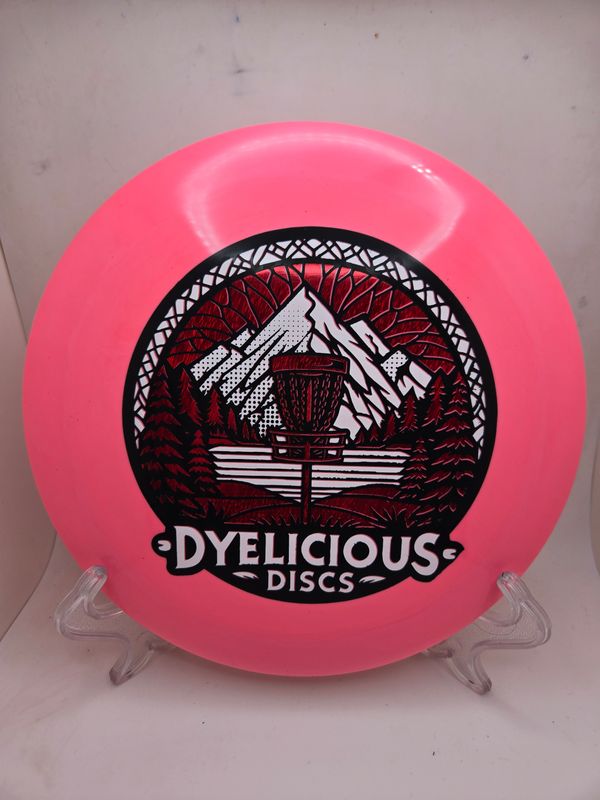 Innova Discs Triple Foil 1 of 1 Dyelicious Discs Star Destroyer Pink with Red Streak Background and White Stamp 173-175g