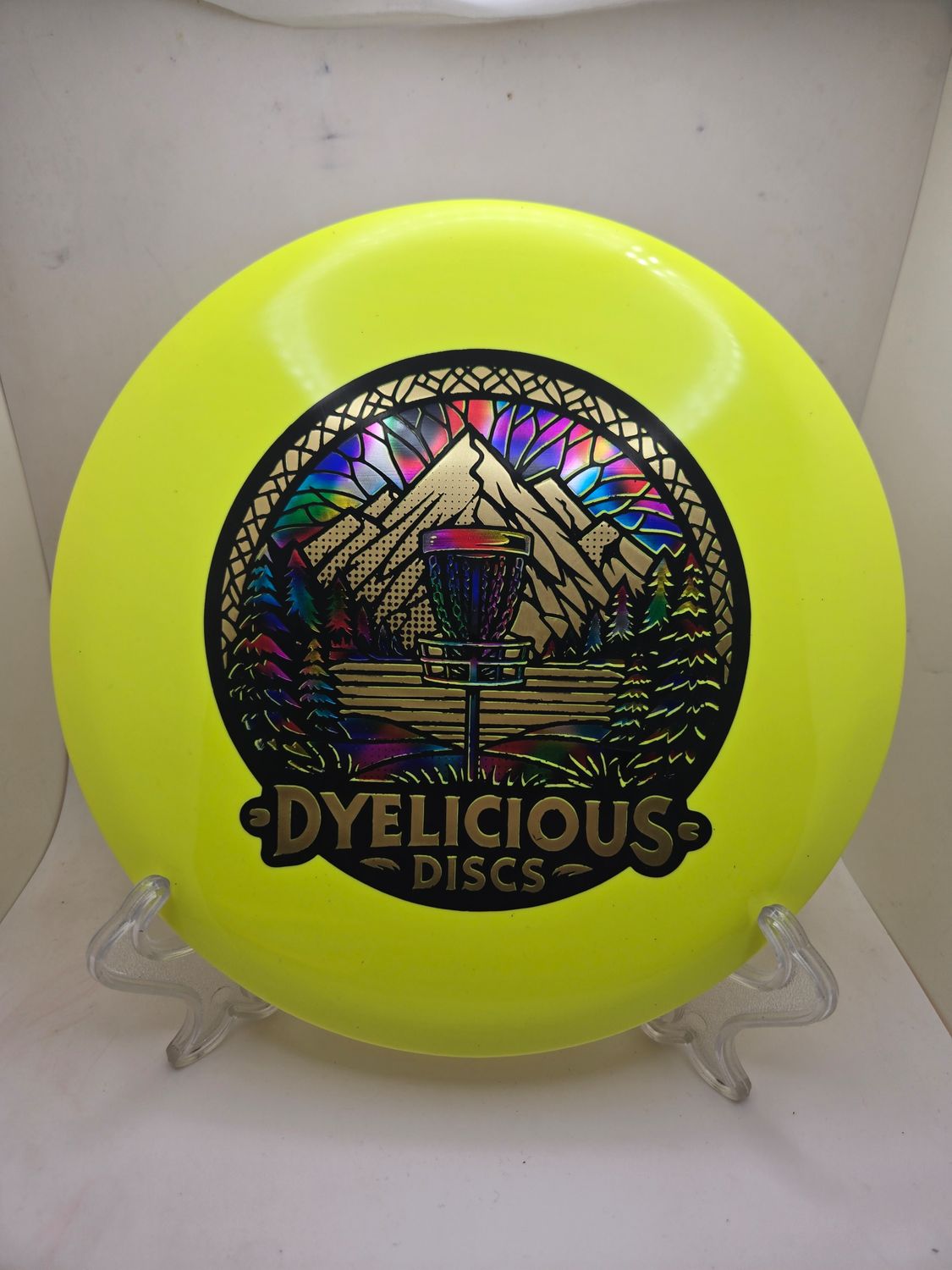 Innova Discs Triple Foil 1 of 1 Dyelicious Discs Stamped Star Fox Yellow with Gradient Fade Background and Gold Stamp 180g