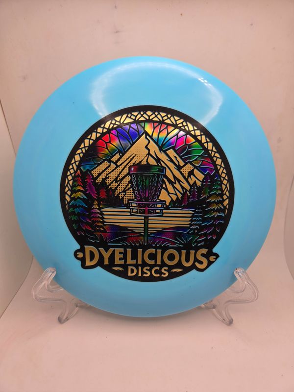 Innova Discs Triple Foil 1 of 1 Dyelicious Discs Star Destroyer Blue with Gradient Fade Background and Gold Stamp 173-175g