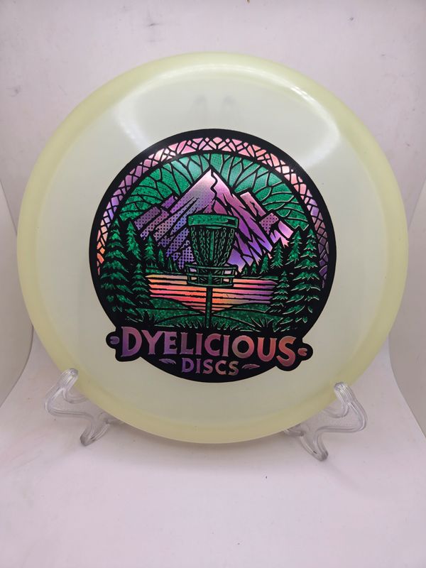 Innova Discs 1 of 1 Triple Foil Dyelicious Discs Stamped Proto Glow Mako3 Green Sparkle and Pink Stamp 180g