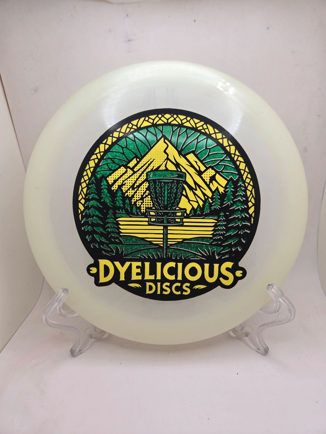 Innova Discs Triple Foil 1 of 1 Dyelicious Discs Glow Teebird with Green Sparkle and Yellow Stamp 173-175g