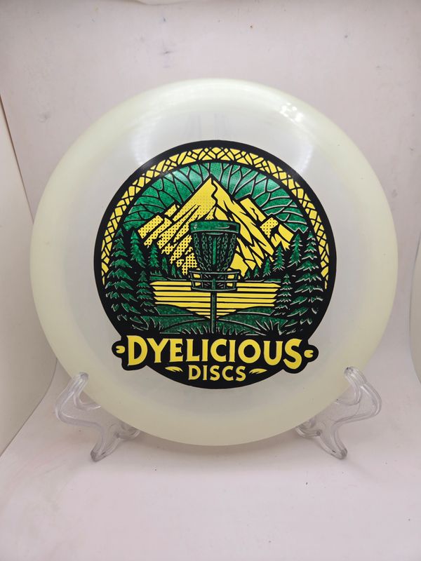 Innova Discs Triple Foil 1 of 1 Dyelicious Discs Glow Teebird with Green Sparkle and Yellow Stamp 173-175g