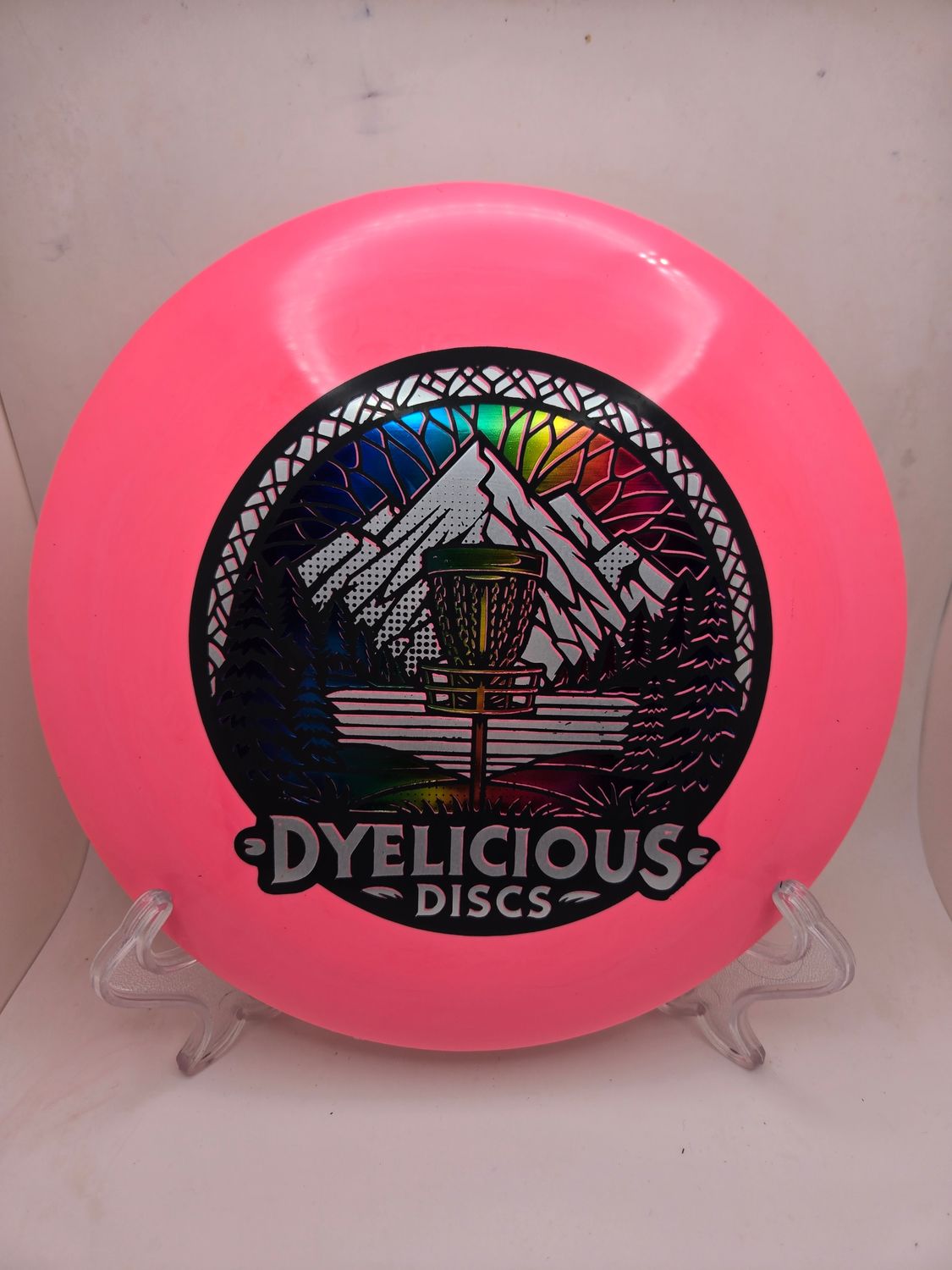 Innova Discs Triple Foil 1 of 1 Dyelicious Discs Star Destroyer Pink with Gradient Background and Silver Stamp 173-175g