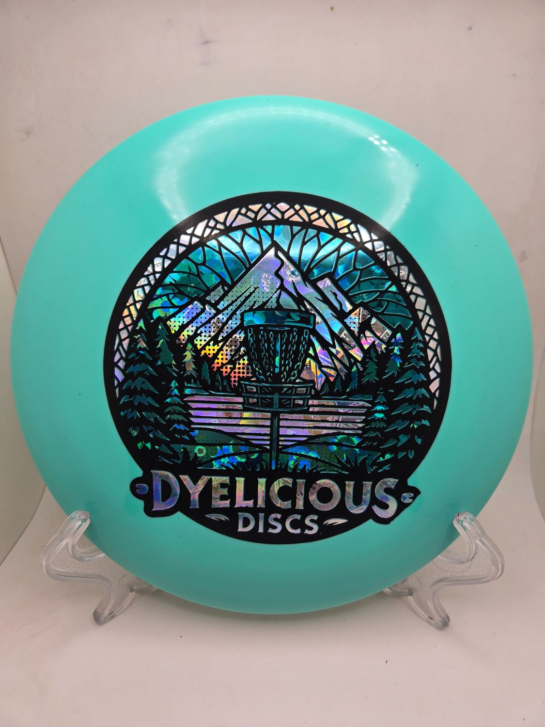 Innova Discs Triple Foil 1 of 1 Dyelicious Discs Star Destroyer Teal with Blue Flower Background and Money Stamp 173-175g
