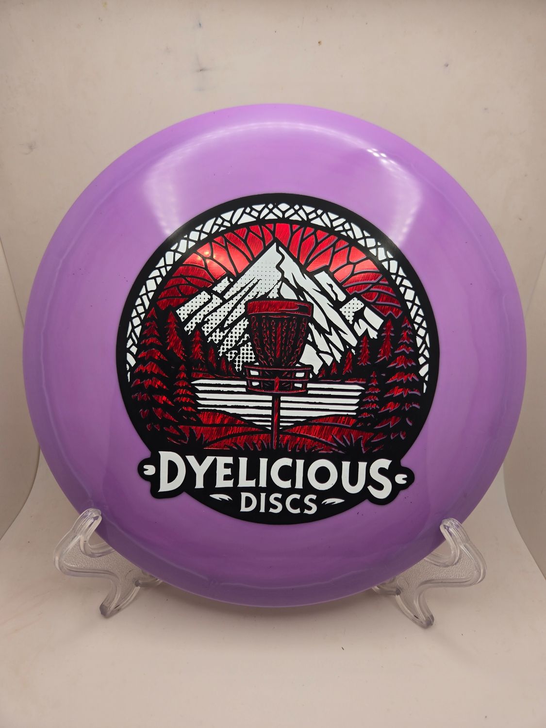 Innova Discs Triple Foil 1 of 1 Dyelicious Discs Stamped Star Fox Purple with Red Streak Background and White Stamp 180g