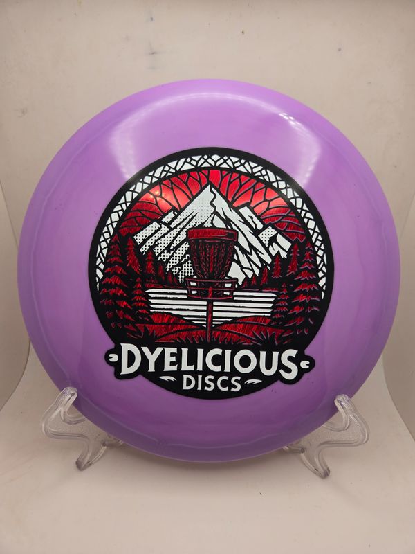 Innova Discs Triple Foil 1 of 1 Dyelicious Discs Stamped Star Fox Purple with Red Streak Background and White Stamp 180g