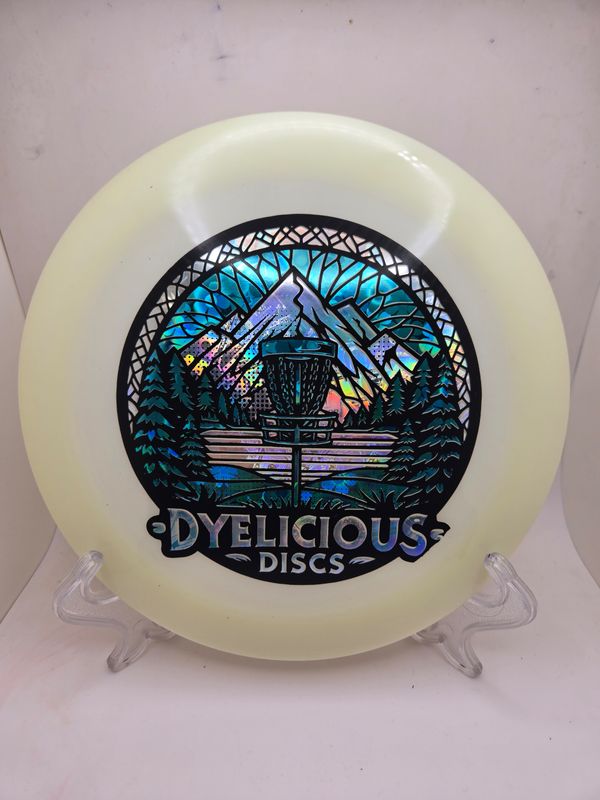 Innova Discs Triple Foil 1 of 1 Dyelicious Discs Glow Destroyer with Blue Flower Background and Money Stamp 173-175g