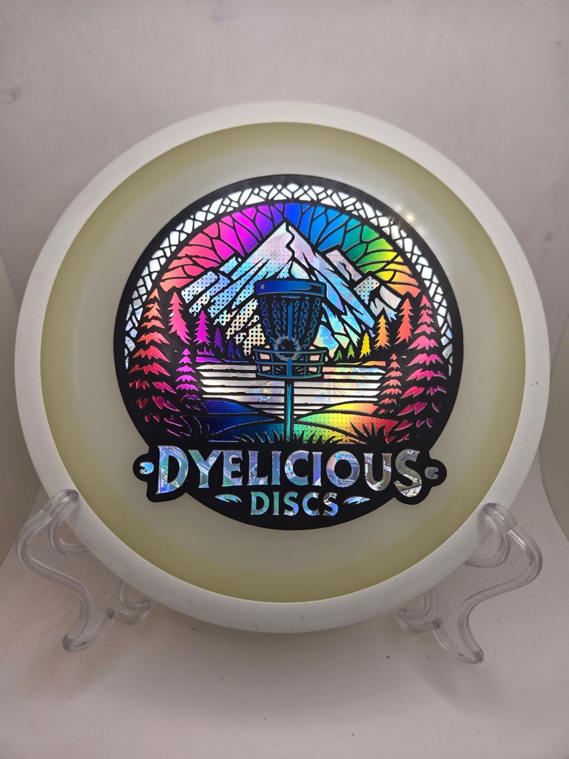 MVP Discs Eclipse Green Orbital Triple Foil 1 of 1 Dyelicious Discs Stamp with Gradient background with Money 174g