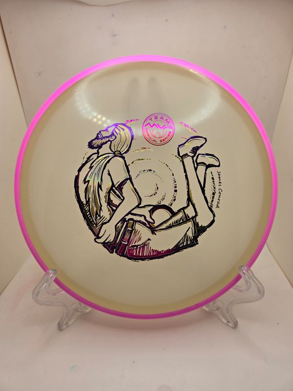 MVP Discs Detour – Particle Eclipse Detour - James Conrad Team Series - Bendy James Dyed Pink Rim 171g