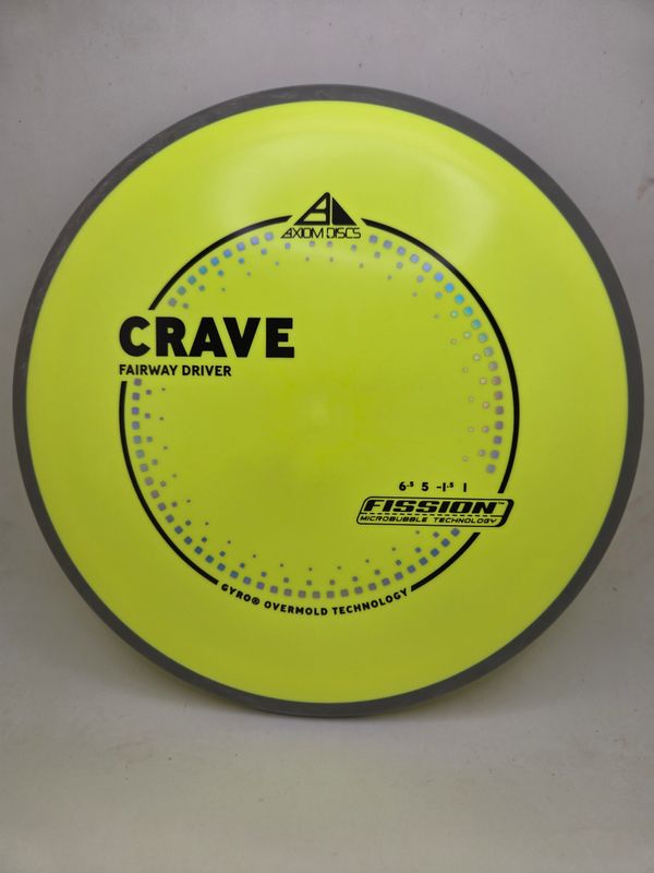 Axiom Discs Fission Crave Yellow with Swirly Grey Rim 158g