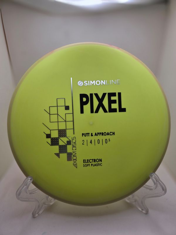 Axiom Discs- Simon Line - Electron Pixel - Stock Soft Yellow with Yellow/Orange Rim 172g