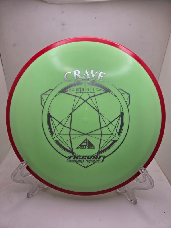 Dyers' Delight - Axiom Discs Crave Yellow/Green with Red Rim Fission 146g