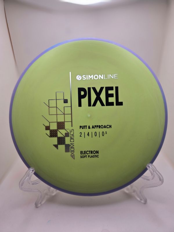 Axiom Discs- Simon Line - Electron Pixel - Stock Soft Yellow with Blurple Rim 172g