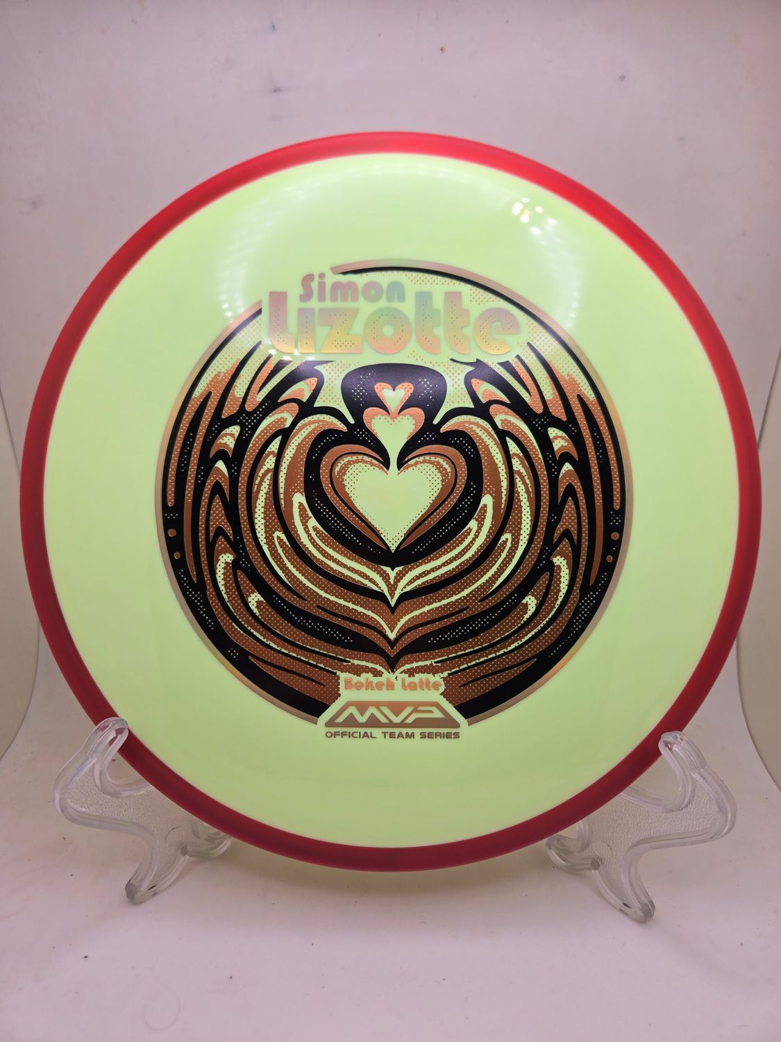 Axiom Neutron Bokeh - Simon Lizotte Team Series Yellow Plate Red Rim 175g