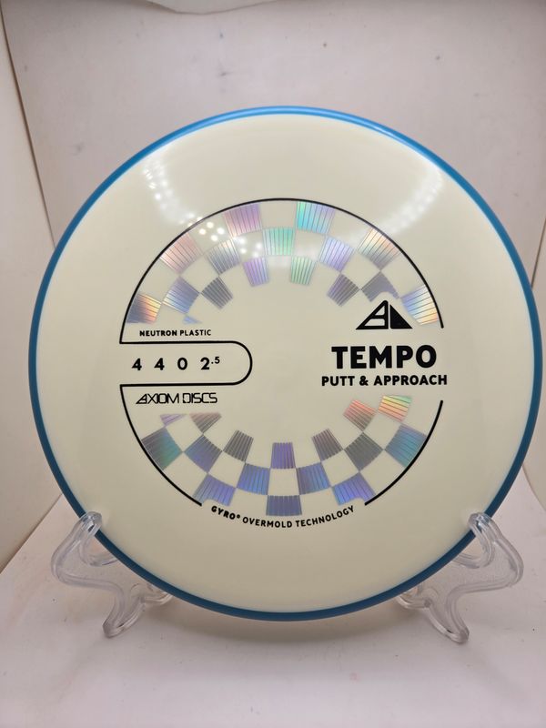 Axiom Discs Tempo Neutron White with Blue Rim 168g