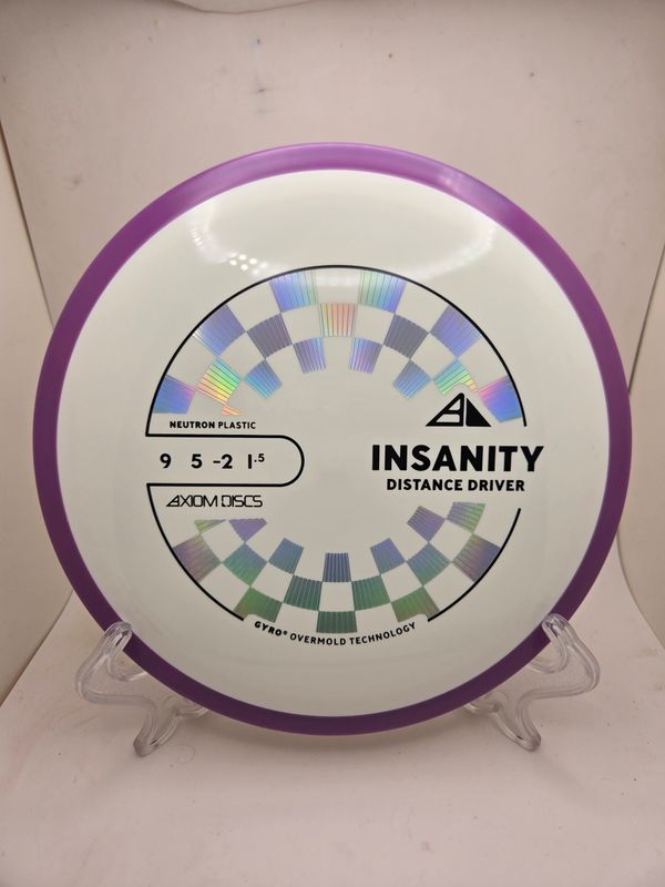 Axiom Discs Insanity White with Purple Rim 173g