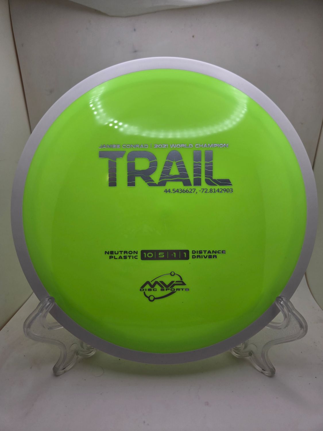 MVP Discs Neutron Trail Dayglow Green 174g