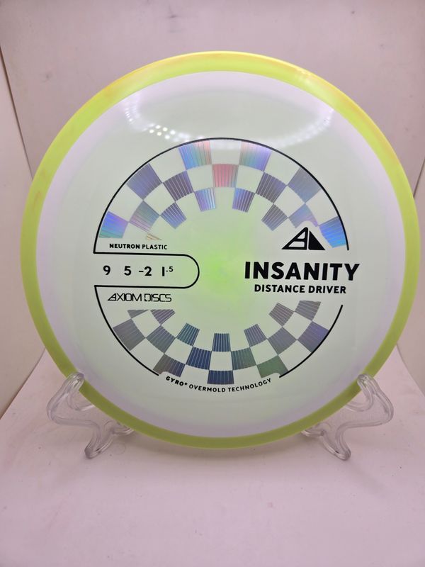 Axiom Discs Insanity White with Yellow Rim 169g
