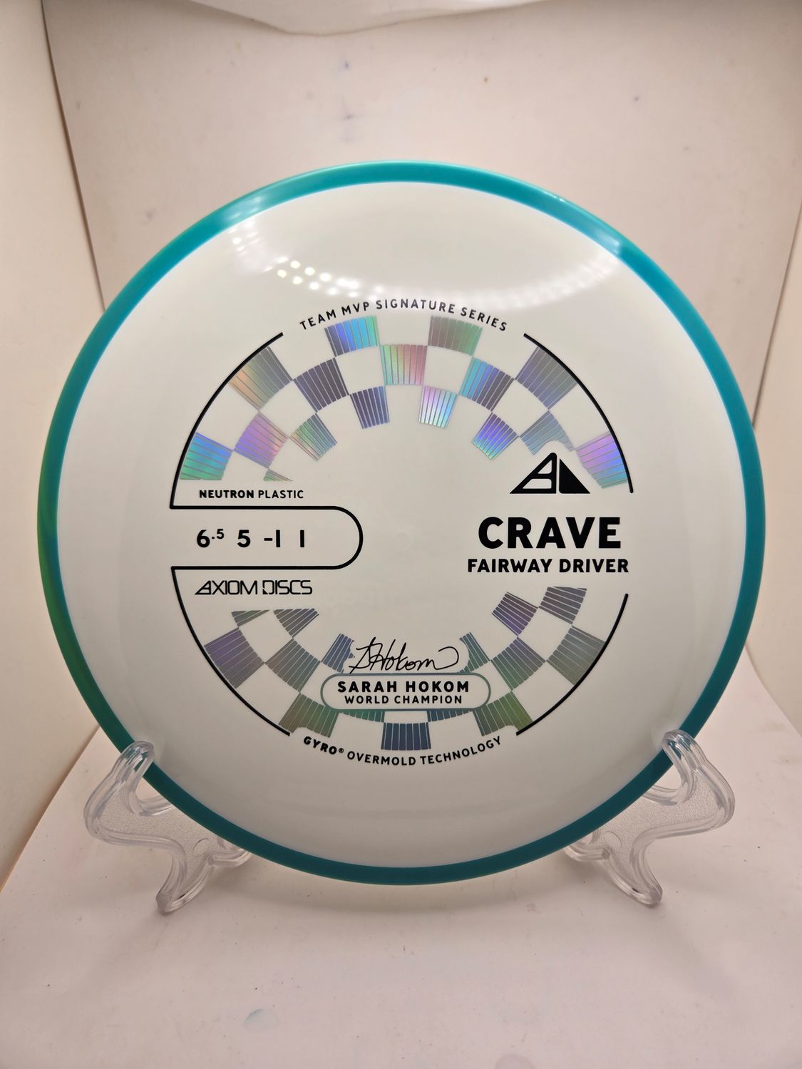 Axiom Discs Neutron Crave White Plate Blue Rim 159g