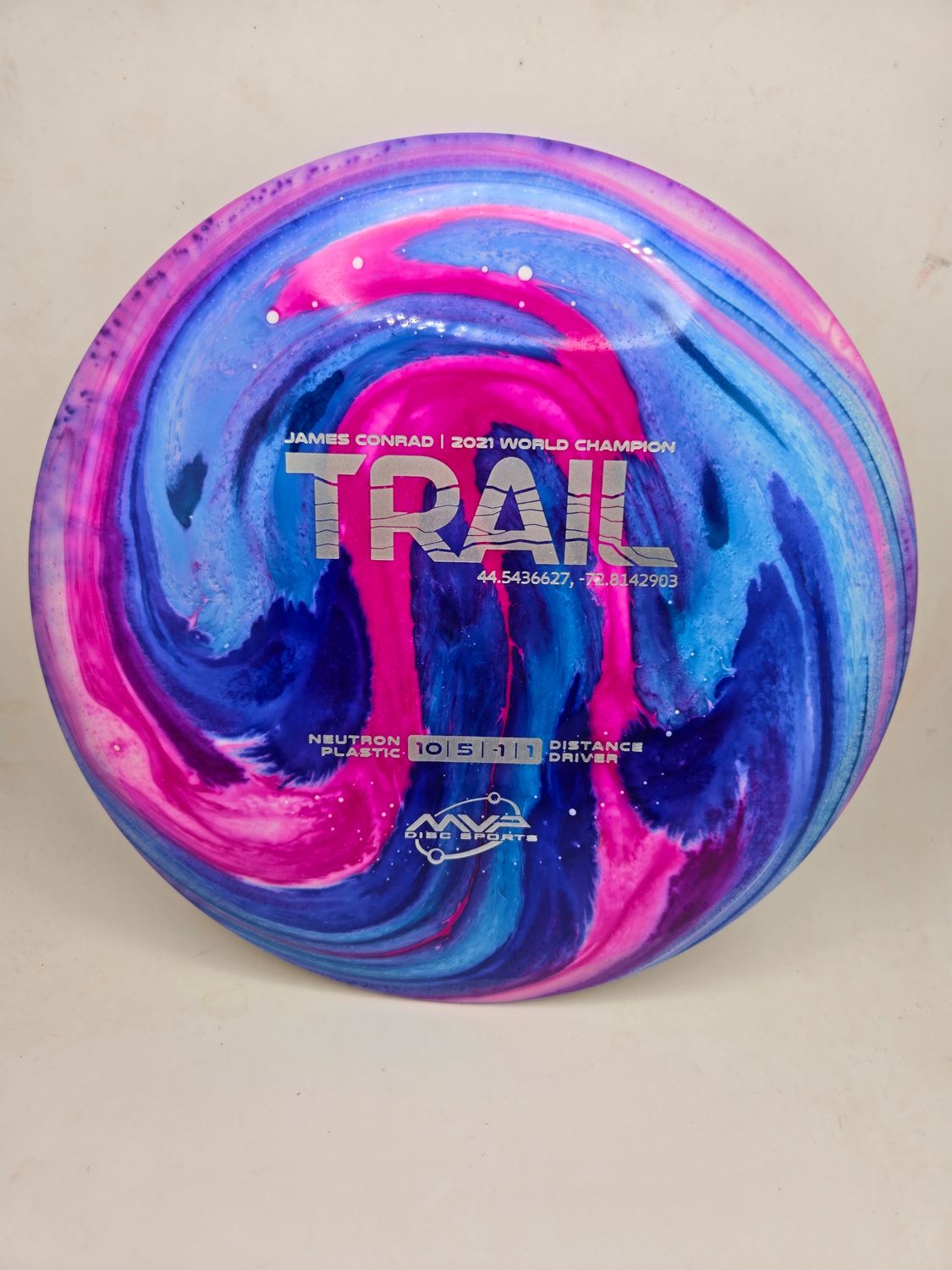 MVP Discs Neutron Trail Dyed Pink/Purple Swirl 174g