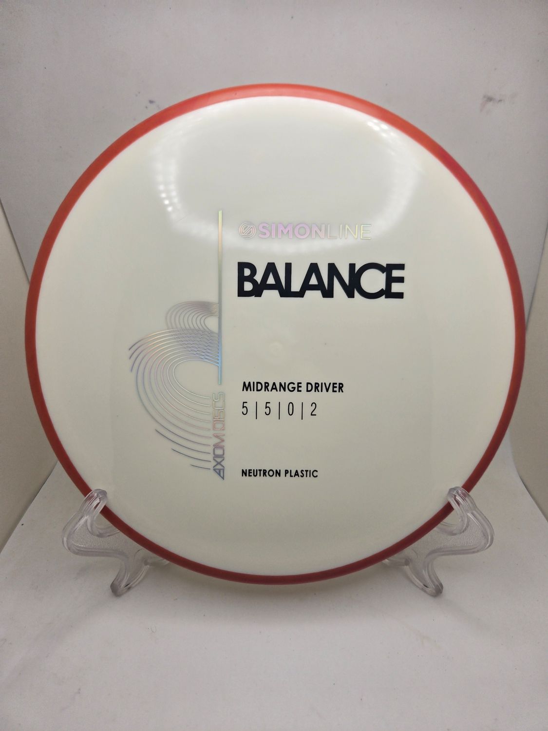 Axiom Discs Neutron Balance Stock White with Red Rim 176g