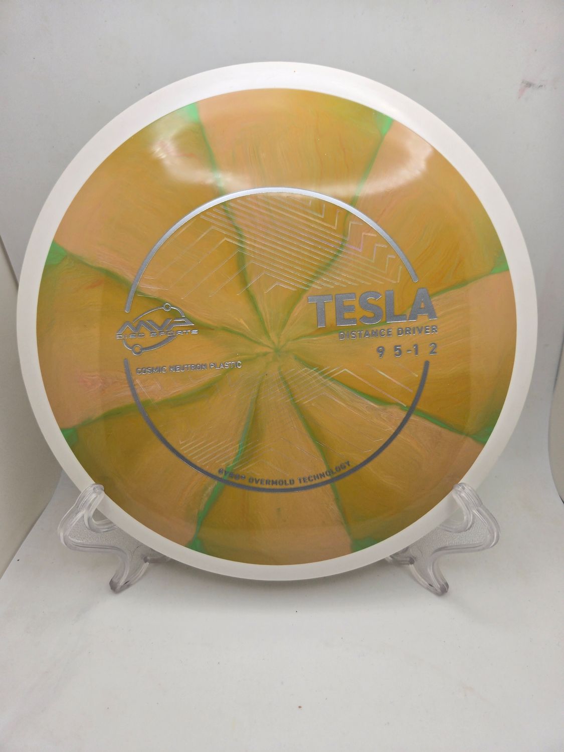 MVP Discs Tan/Green Tesla Cosmic Neutron 168g
