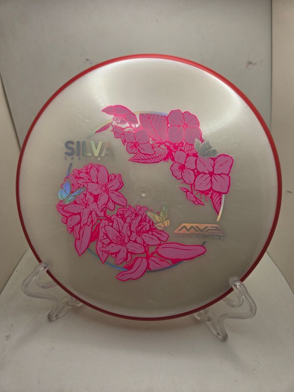 Axiom Discs OTB Open 2026 Plasm Soft Proxy Silva Saarinen White/Silver with Red Rim 174g