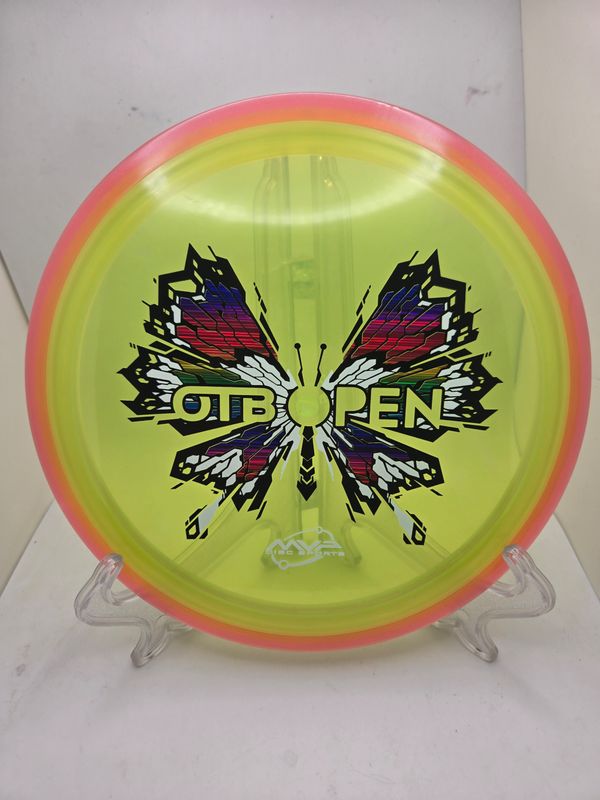 Axiom Discs OTB Open 2026 Series Prism Proton Soft Insanity - Yellow Plate Orange Rim 158g