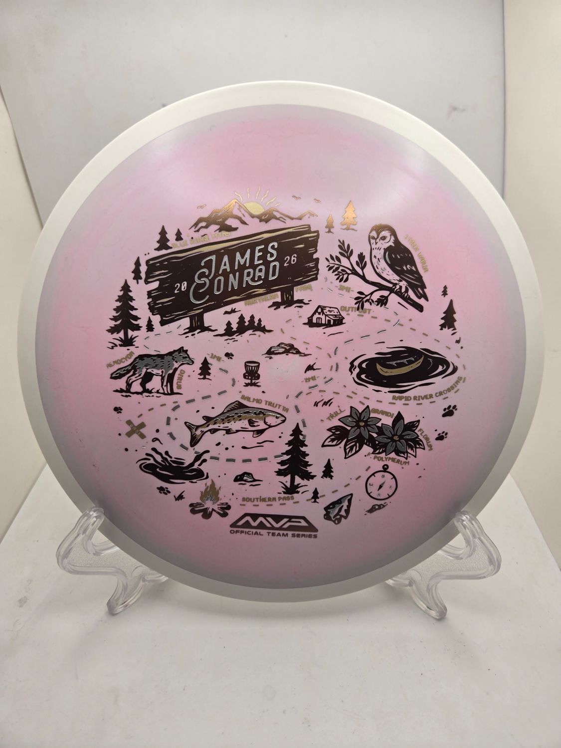 MVP Fission Trail - James Conrad Team Series 2026 Swirly Light Pink 158g