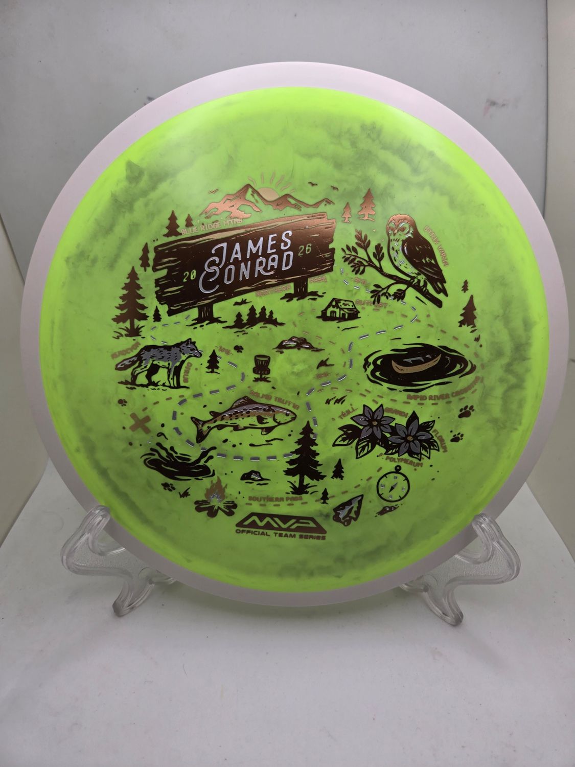 MVP Fission Trail - James Conrad Team Series 2026 Swirly Yellow 169g
