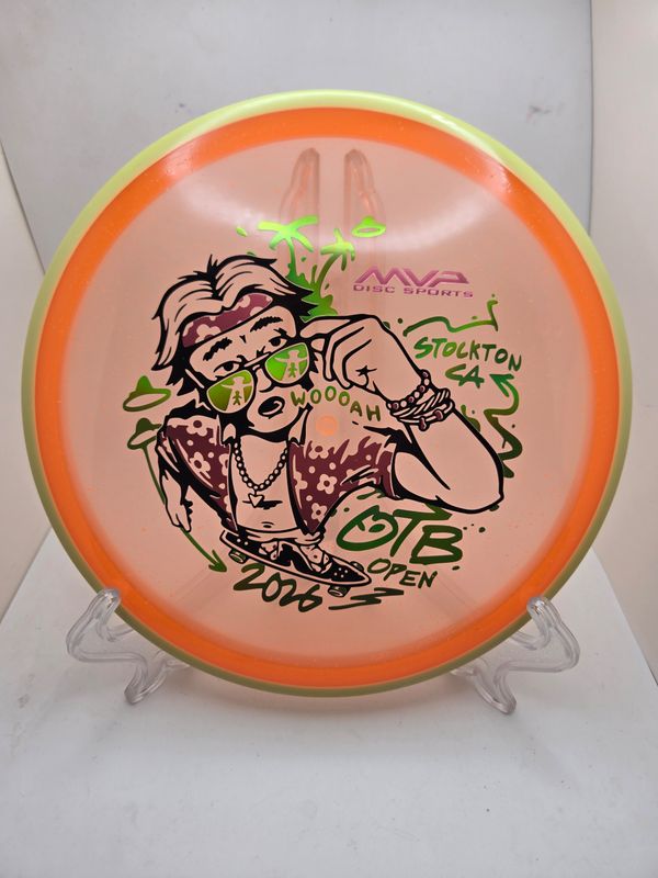 Axiom Particle Proton Soft Hex 2026 OTB Series Orange with Yellow Rim 176g