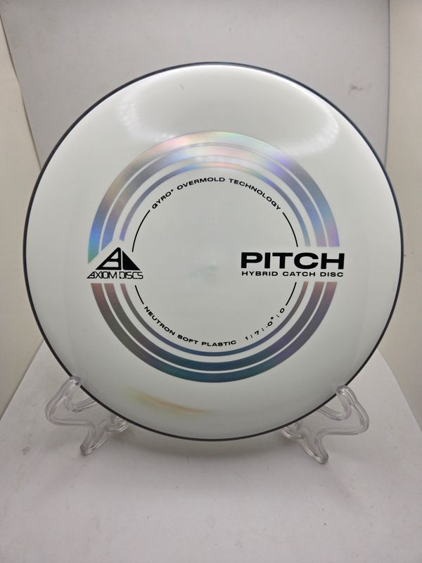 Axiom Discs Neutron Soft Pitch White with Swirly Black/Blue Rim 164g
