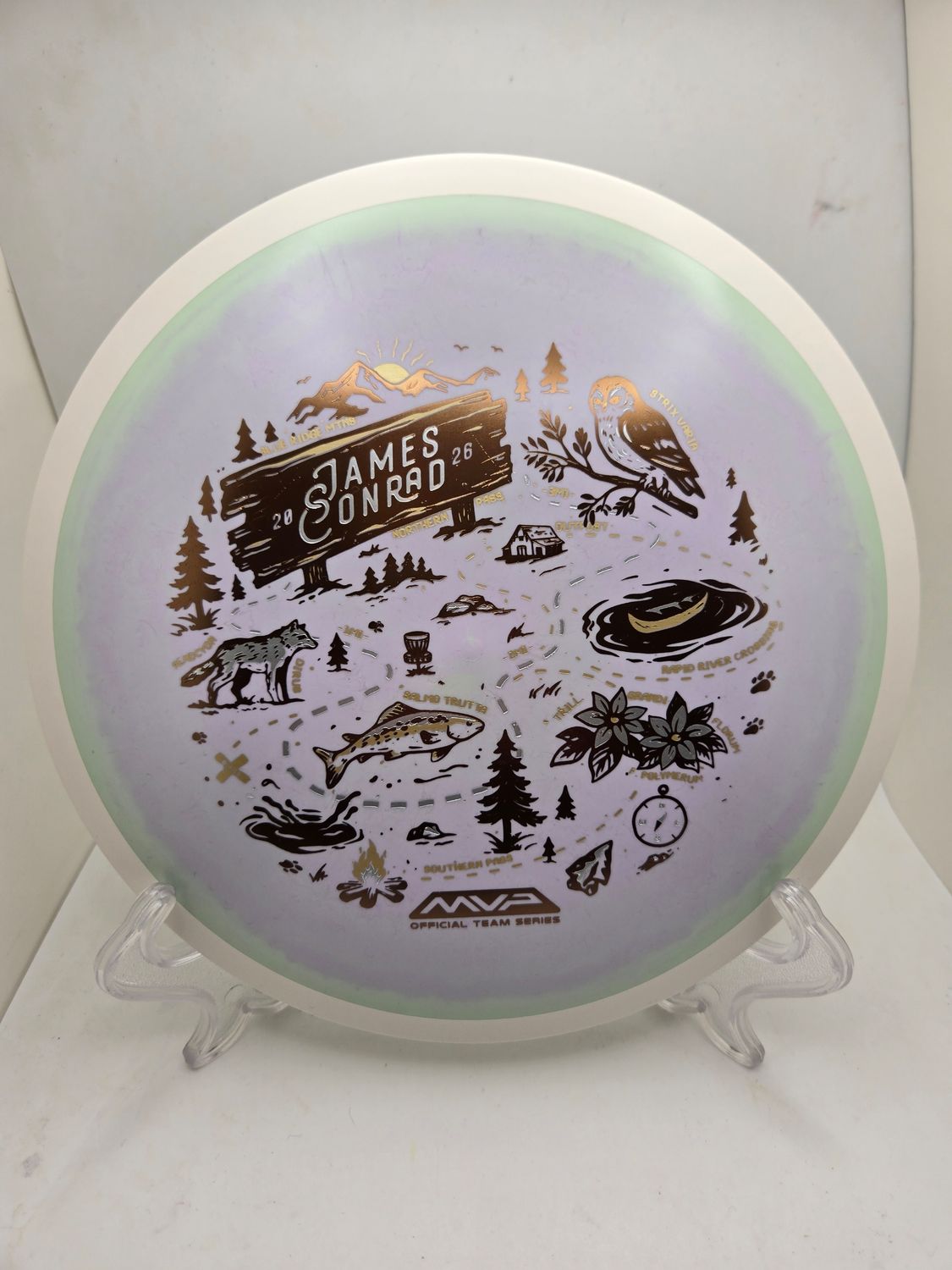 MVP Fission Trail - James Conrad Team Series 2026 Swirly Purple 169g