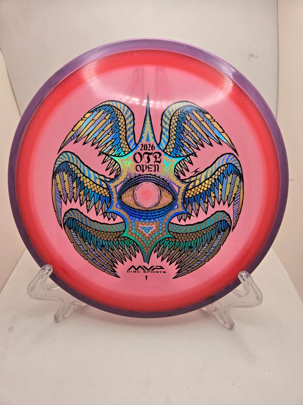 Axiom Discs Particle Proton Soft Rhythm Watermelon Red with Swirly Pink Rim 174g