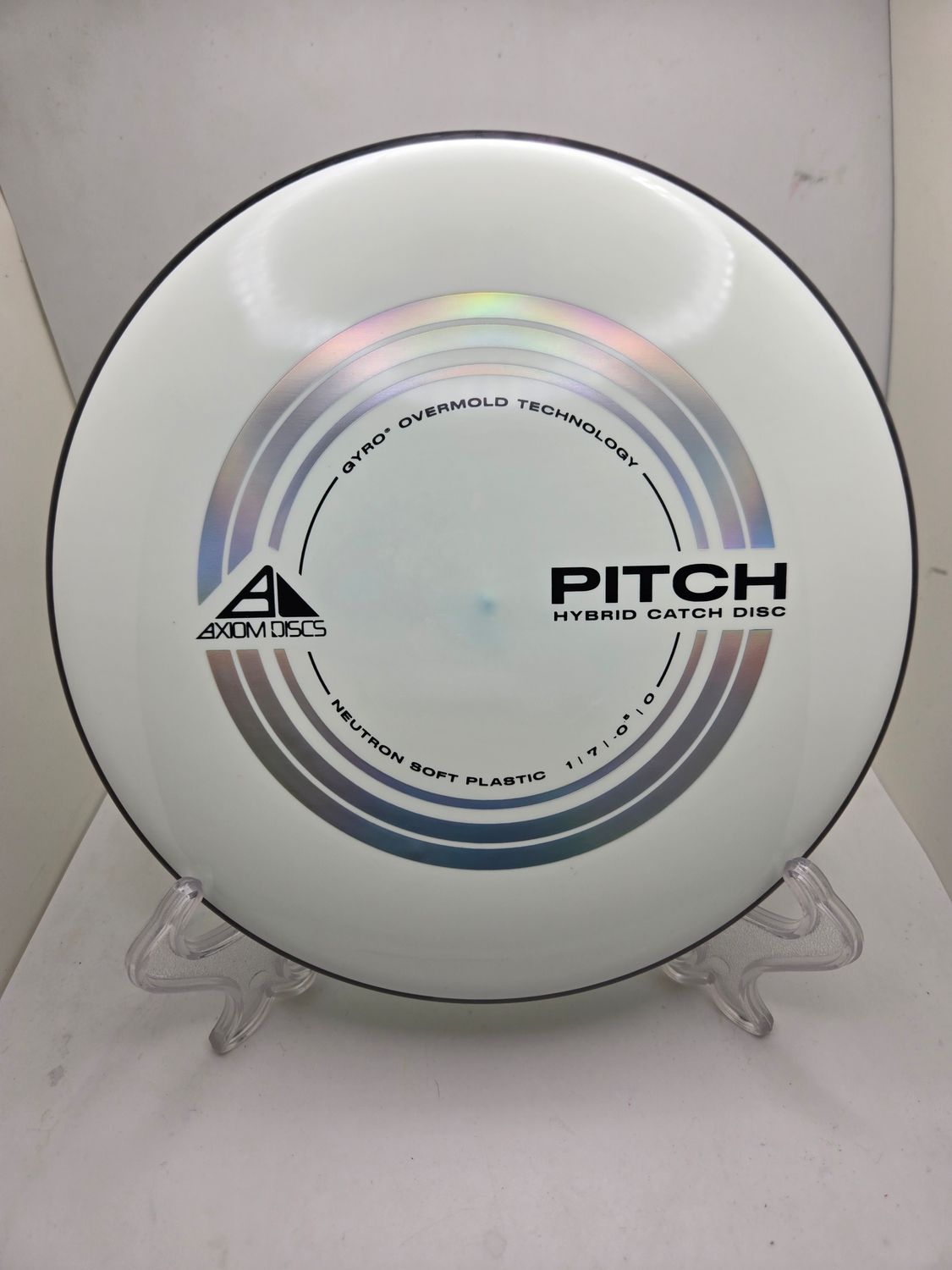 Axiom Discs Neutron Soft Pitch White with Swirly Black Rim 160g