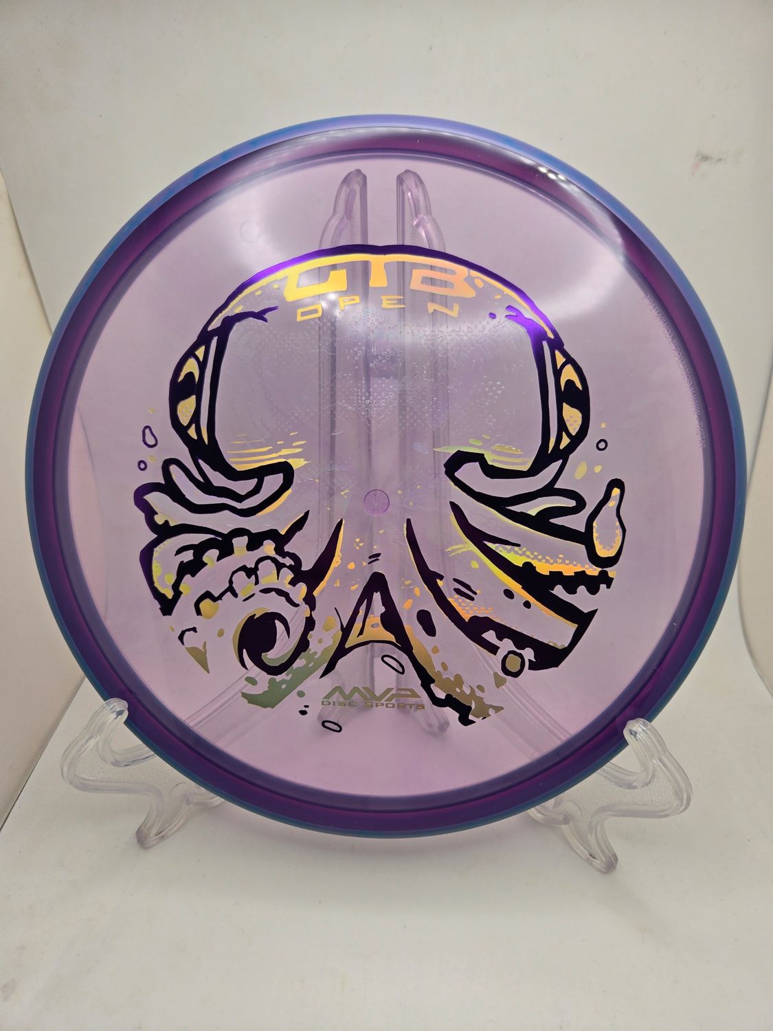 Axiom Discs OTB Open 2026 Series Proton Soft Proxy Purple with Blue Rim 174g