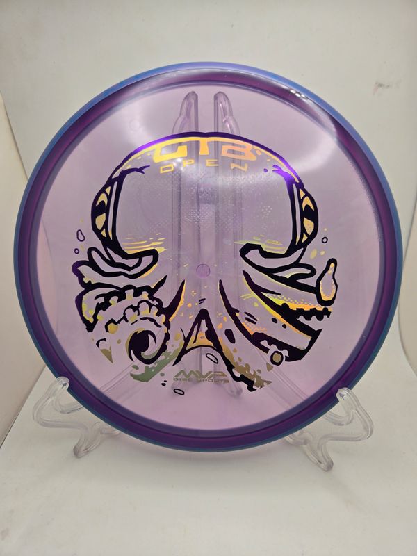 Axiom Discs OTB Open 2026 Series Proton Soft Proxy Purple with Blue Rim 174g