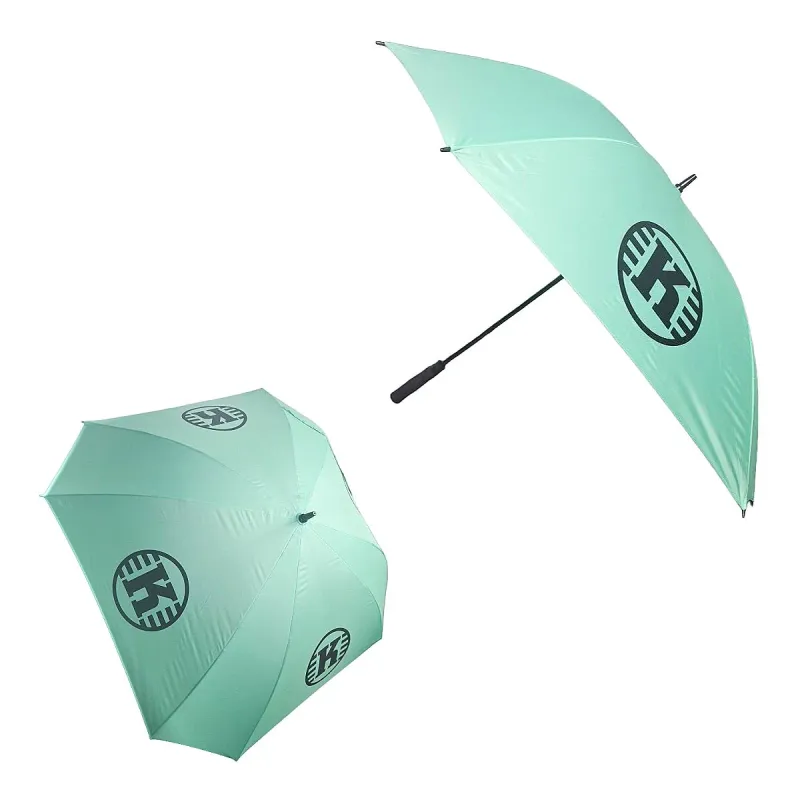 Kastaplast Discs - Mint/Black Kastaplast Discs 60" Arc Umbrella