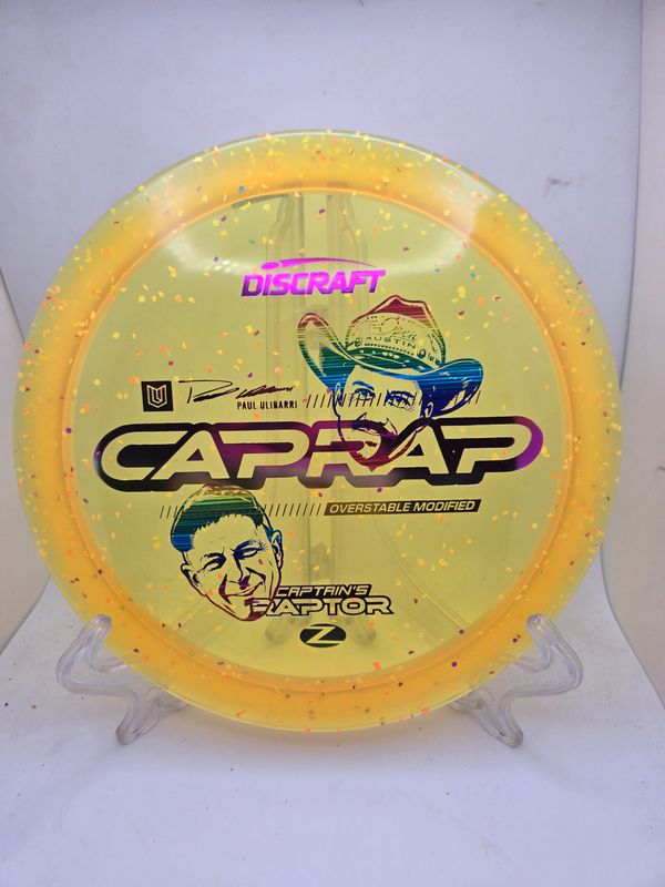 Discraft Discs Limited Edition "Faces" Paul Ulibarri Captain's Raptor Z Confetti Orange 173-174g