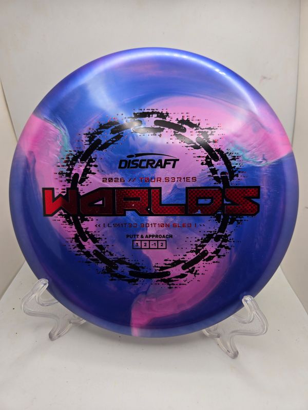 Discraft Discs 2026 Worlds Tour Series Sled Blurple with Red Stamp 175g