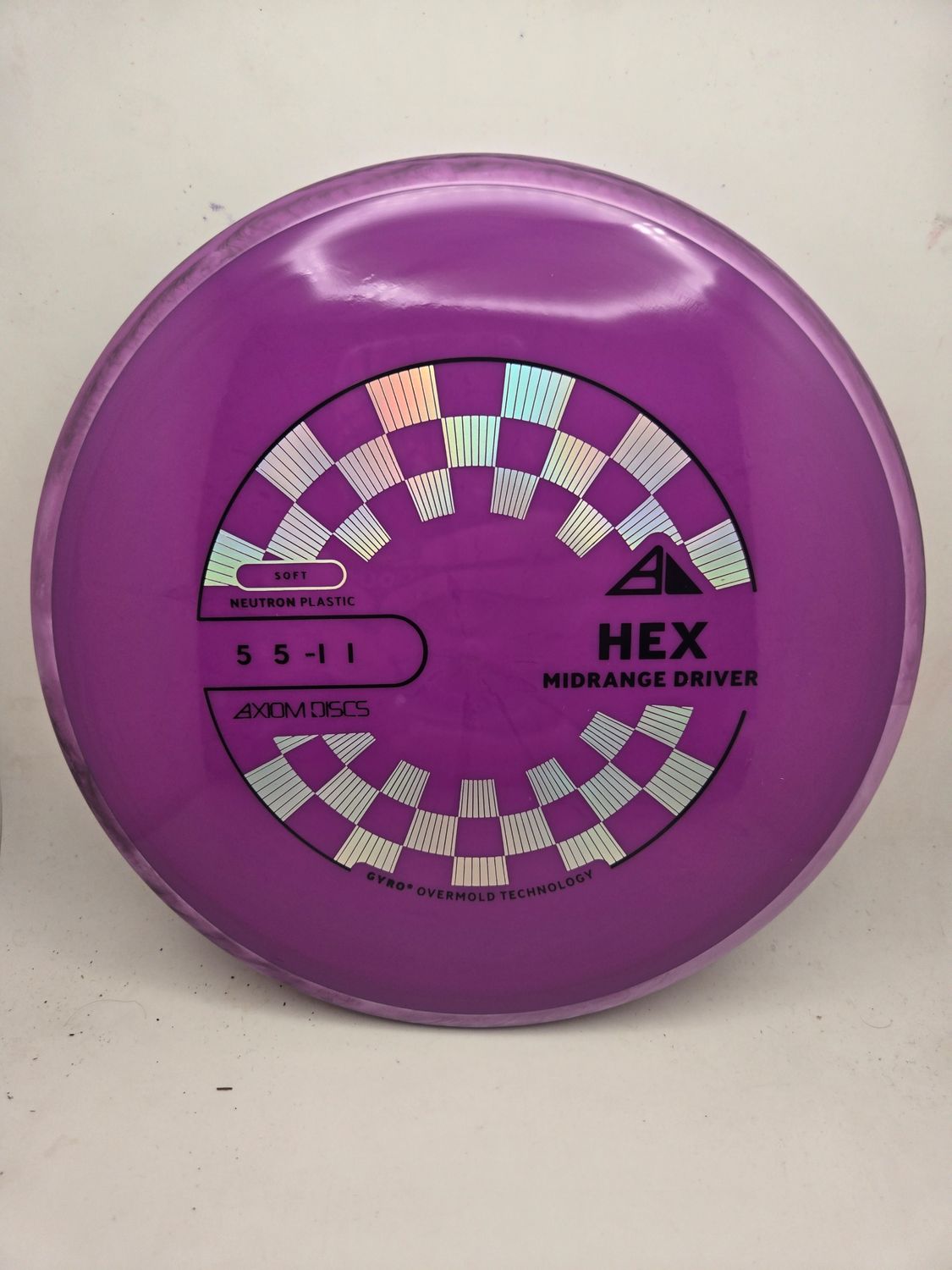 Axiom Discs Hex Neutron Soft Purple with Purple Rim 177g