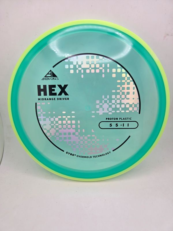 Axiom Discs Hex Proton Green with Yellow Rim 170g
